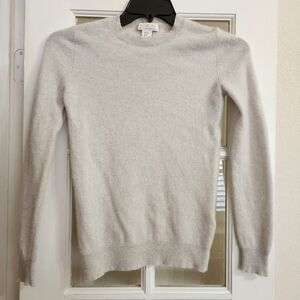 Rachel Zoe Women's 100% Cashmere Crew Neck Sweater Gray Size PS